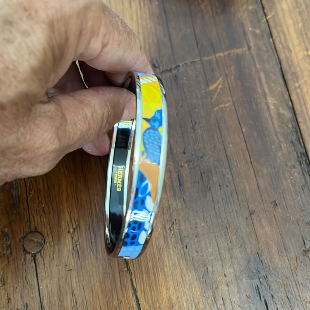 Hermes Enamel Jungle of Eden Bangle
